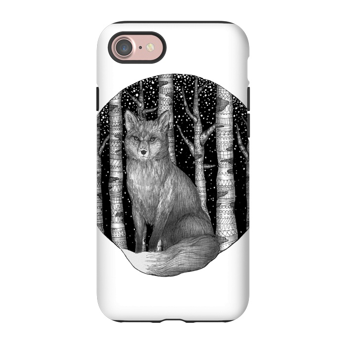 iPhone 7 StrongFit Fox and Forest by ECMazur 