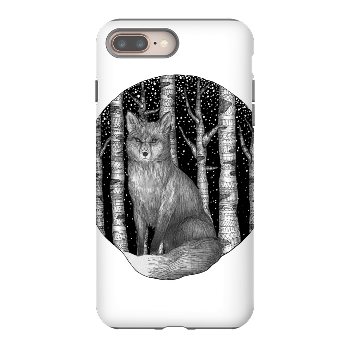 iPhone 7 plus StrongFit Fox and Forest by ECMazur 