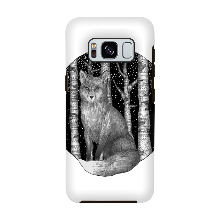 Galaxy S8 StrongFit Fox and Forest by ECMazur 
