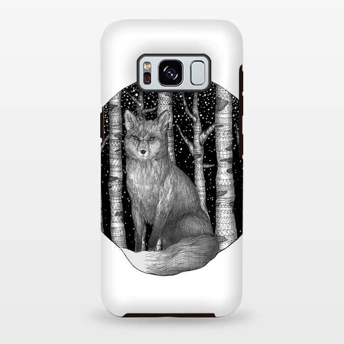 Galaxy S8 plus StrongFit Fox and Forest by ECMazur 