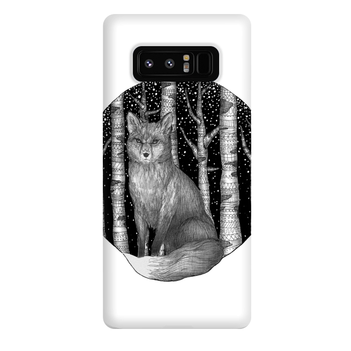 Galaxy Note 8 StrongFit Fox and Forest by ECMazur 
