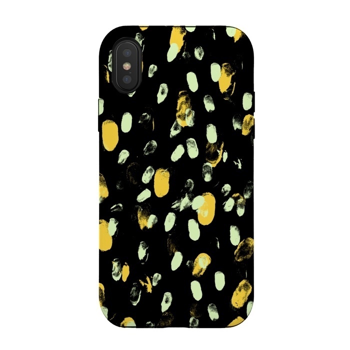 iPhone Xs / X StrongFit The gold fingerprints by Steve Wade (Swade)