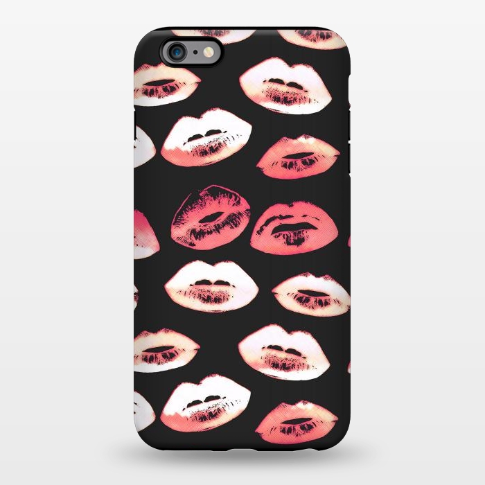 iPhone 6/6s plus StrongFit Red pink lipstick kisses by Oana 