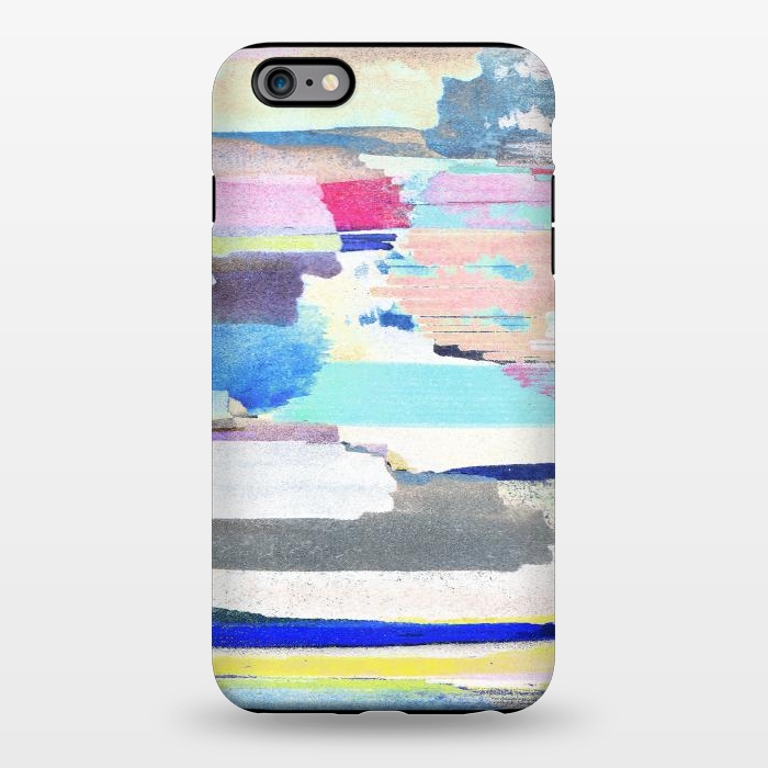 iPhone 6/6s plus StrongFit Colorful brushstrokes watercolor stripes  by Oana 