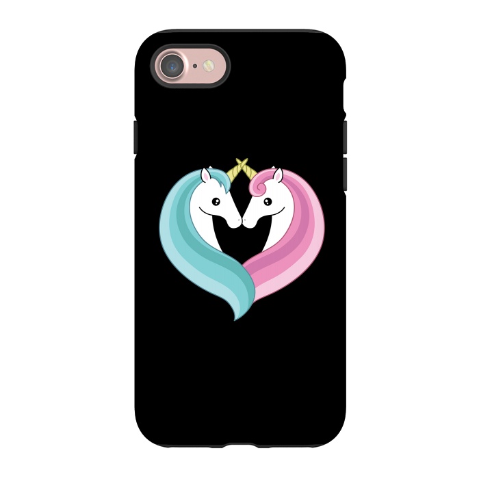 iPhone 7 StrongFit Unicorn heart by Laura Nagel