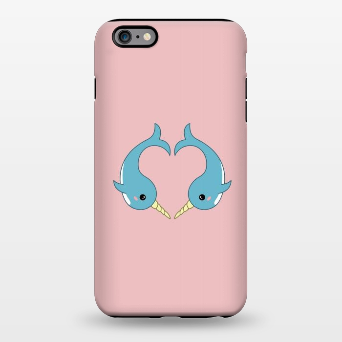 iPhone 6/6s plus StrongFit Narwhal heart by Laura Nagel