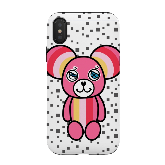 iPhone Xs / X StrongFit CUTIE BEAR by Michael Cheung