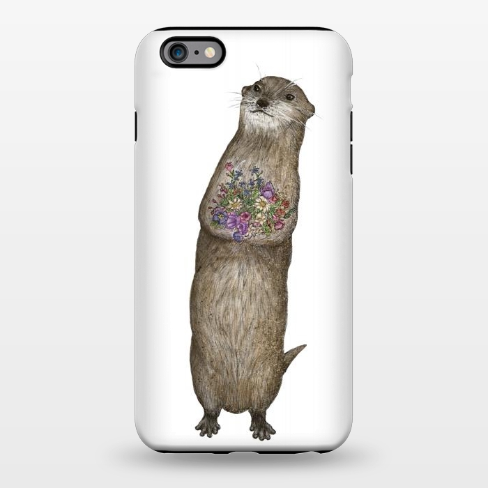 iPhone 6/6s plus StrongFit Otter and Flowers by ECMazur 