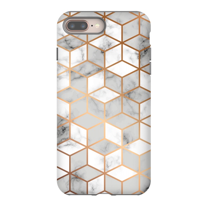 iPhone 7 plus StrongFit Marble Geometry 007 by Jelena Obradovic