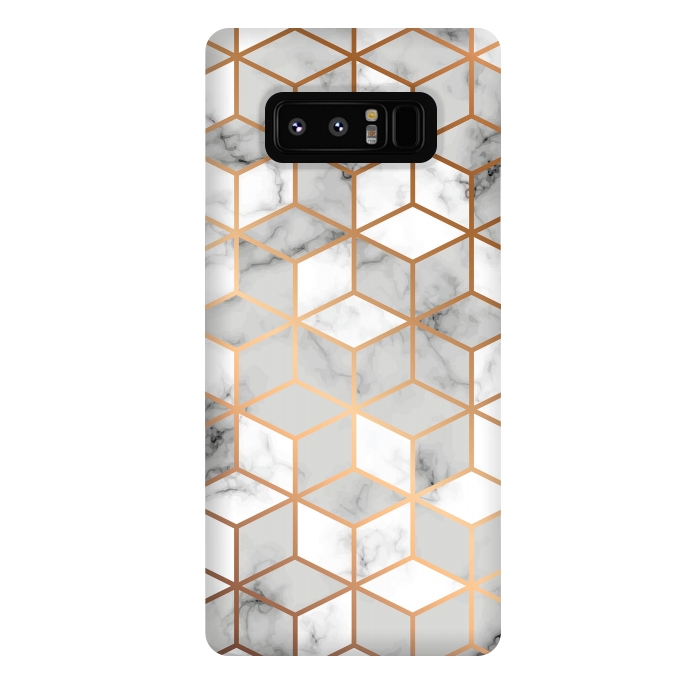 Galaxy Note 8 StrongFit Marble Geometry 007 by Jelena Obradovic
