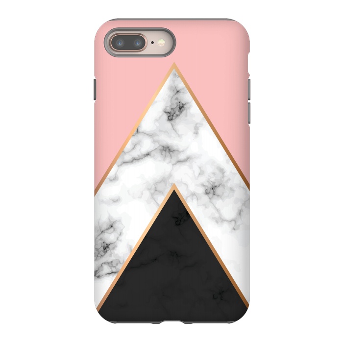 iPhone 7 plus StrongFit Marble Geometry 010 by Jelena Obradovic