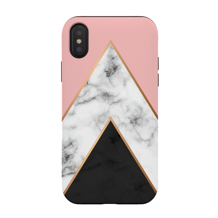 iPhone Xs / X StrongFit Marble Geometry 010 by Jelena Obradovic
