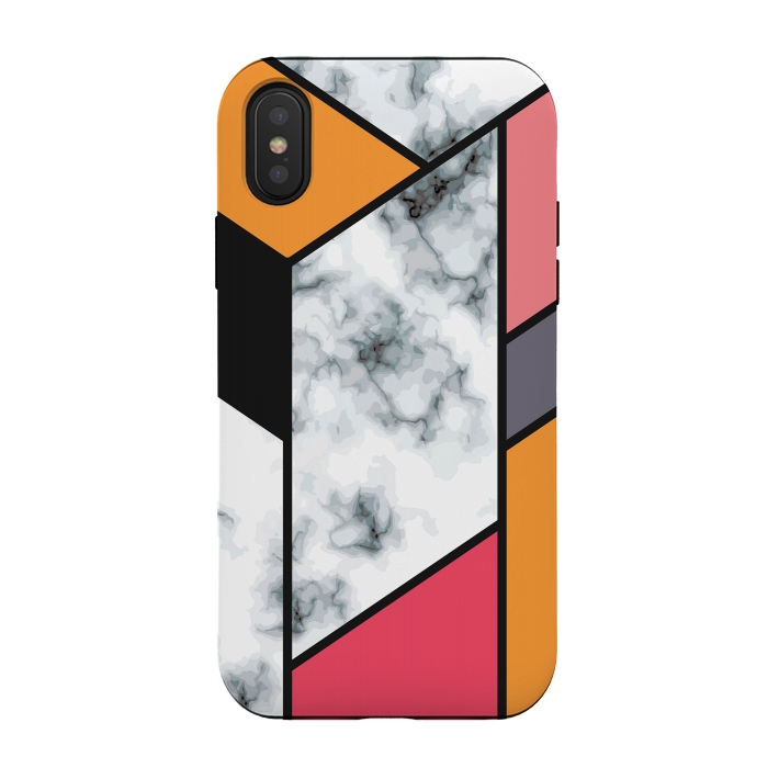 iPhone Xs / X StrongFit Marble Geometry 012 by Jelena Obradovic