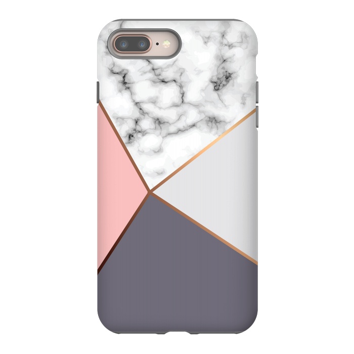 iPhone 7 plus StrongFit Marble Geometry 016 by Jelena Obradovic
