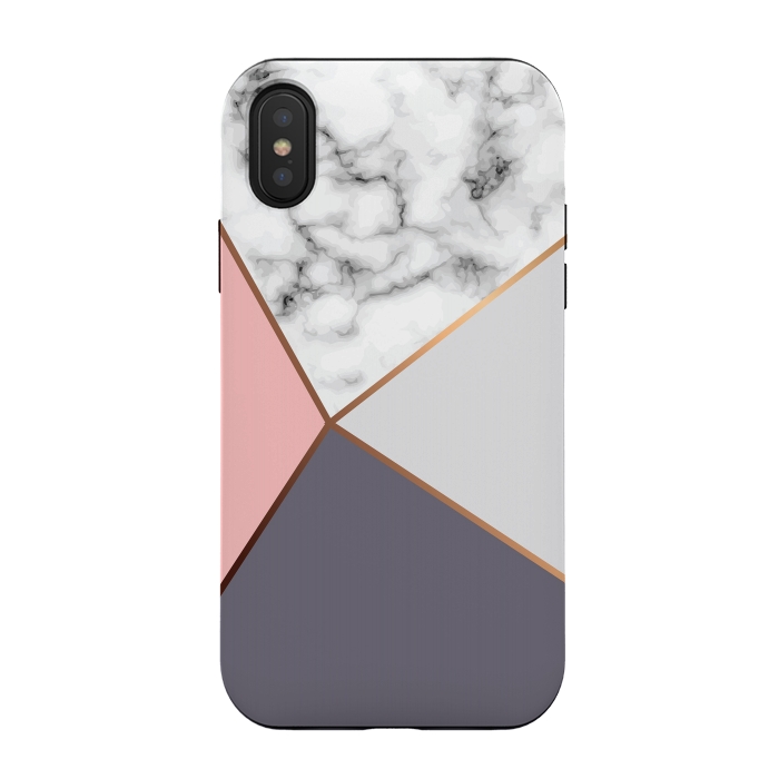 iPhone Xs / X StrongFit Marble Geometry 016 by Jelena Obradovic