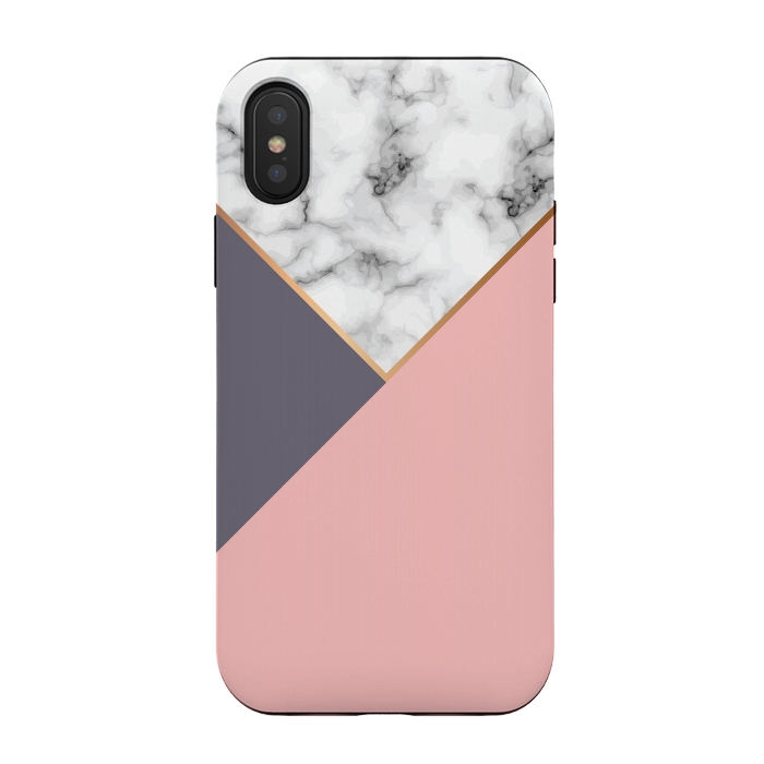 iPhone Xs / X StrongFit Marble Geometry 017 by Jelena Obradovic