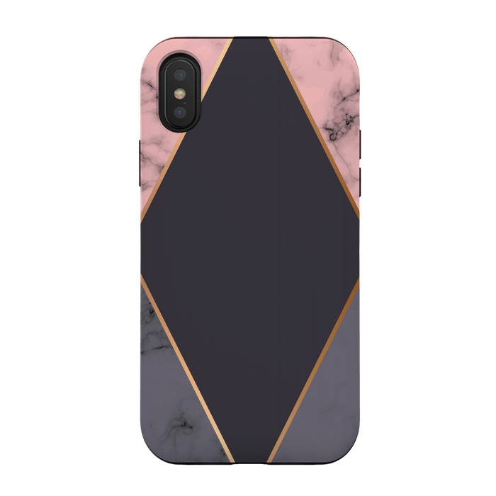 iPhone Xs / X StrongFit Marble Geometry 018 by Jelena Obradovic