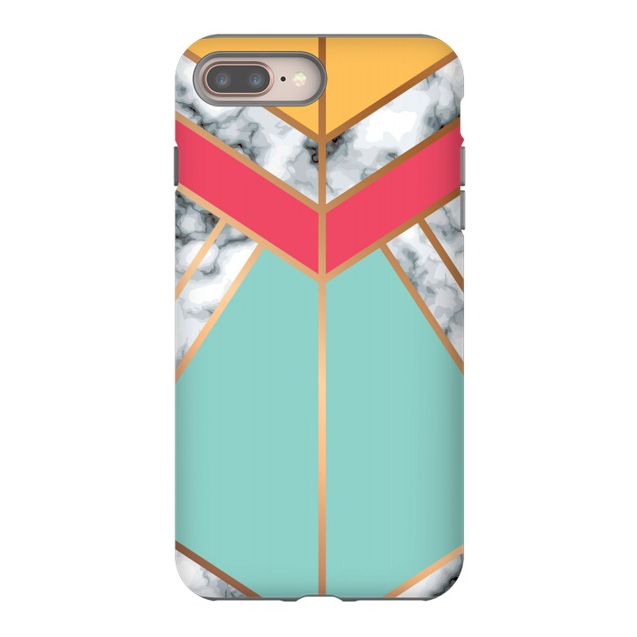 iPhone 7 plus StrongFit Marble Geometry 020 by Jelena Obradovic