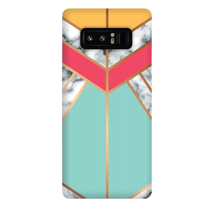 Galaxy Note 8 StrongFit Marble Geometry 020 by Jelena Obradovic