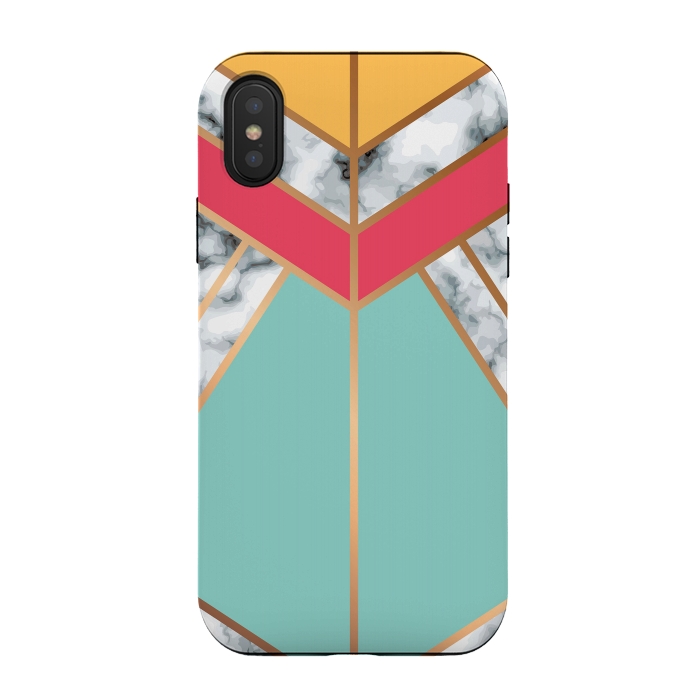 iPhone Xs / X StrongFit Marble Geometry 020 by Jelena Obradovic