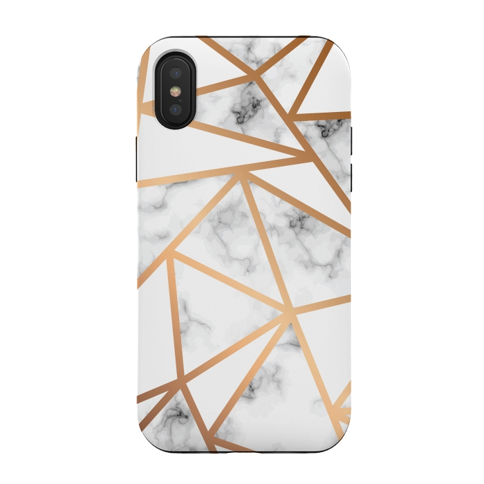 iPhone Xs / X StrongFit Marble Geometry 021 by Jelena Obradovic