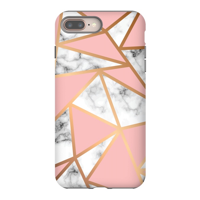 iPhone 7 plus StrongFit Marble Geometry 022 by Jelena Obradovic
