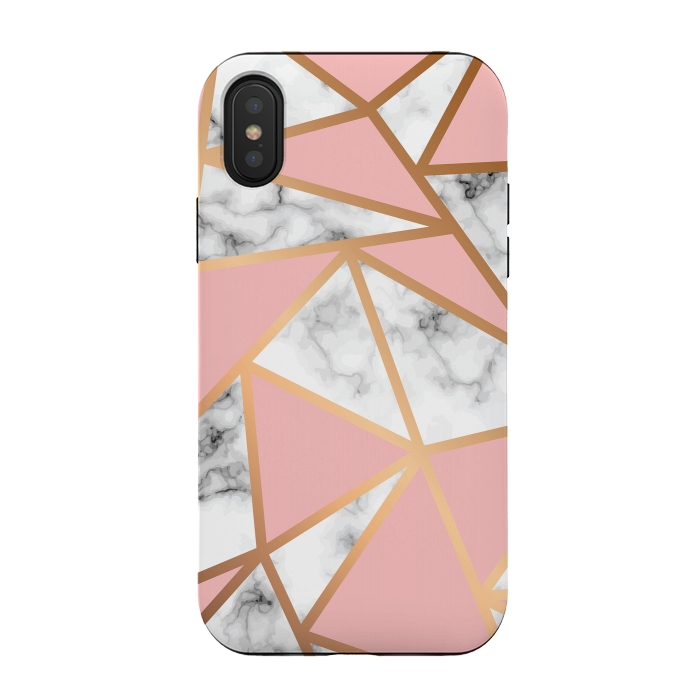 iPhone Xs / X StrongFit Marble Geometry 022 by Jelena Obradovic