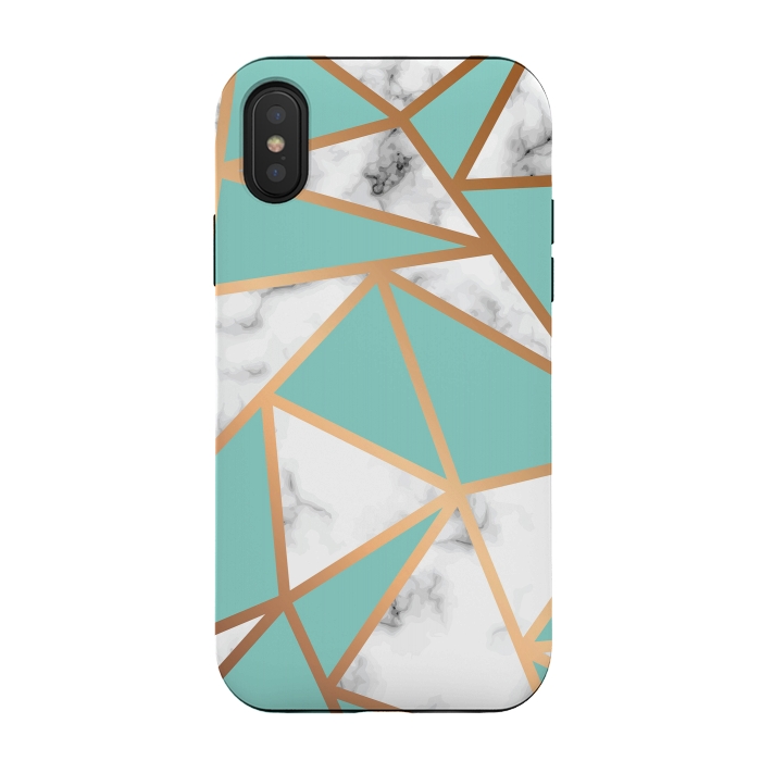 iPhone Xs / X StrongFit Marble Geometry 023 by Jelena Obradovic