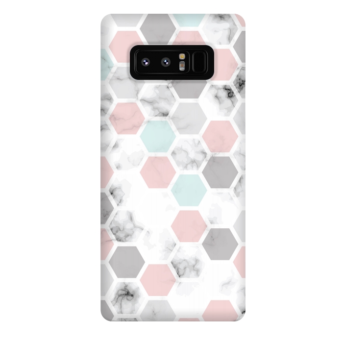 Galaxy Note 8 StrongFit Marble Geometry 024 by Jelena Obradovic