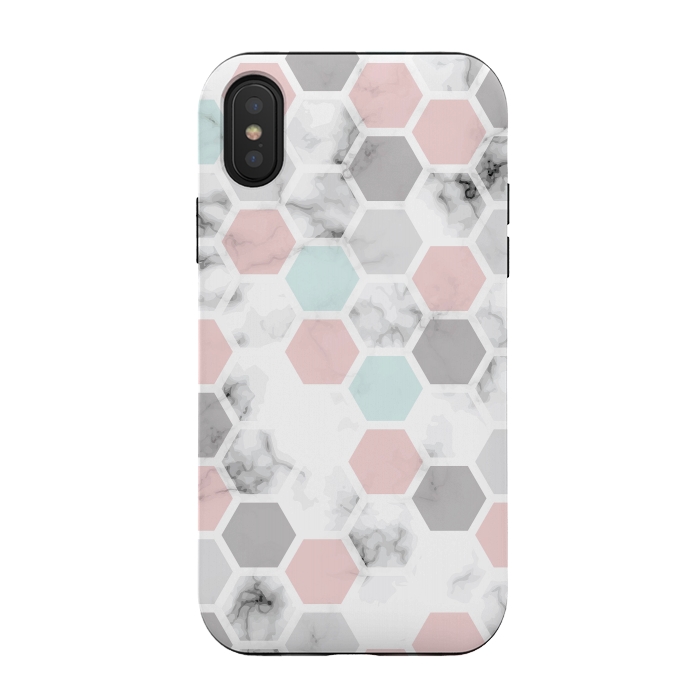 iPhone Xs / X StrongFit Marble Geometry 024 by Jelena Obradovic