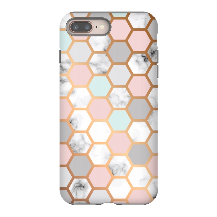 iPhone 7 plus StrongFit Marble Geometry 025 by Jelena Obradovic