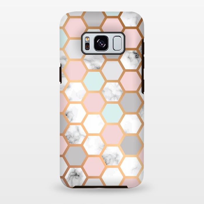 Galaxy S8 plus StrongFit Marble Geometry 025 by Jelena Obradovic