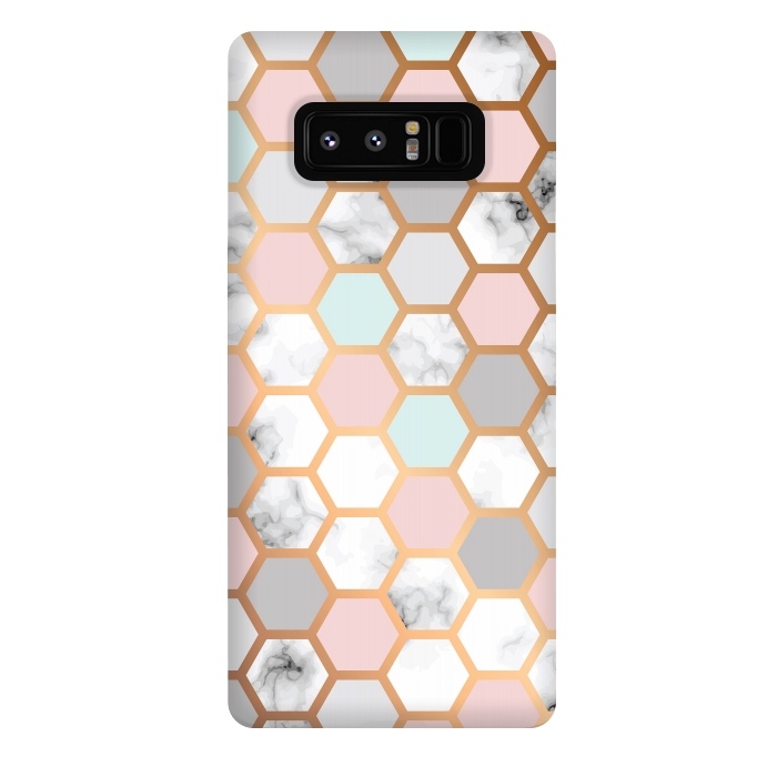 Galaxy Note 8 StrongFit Marble Geometry 025 by Jelena Obradovic