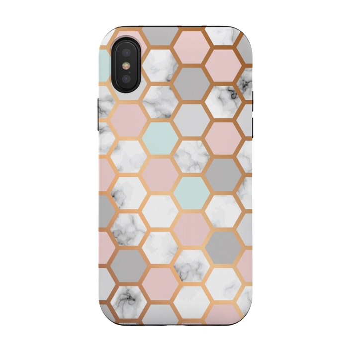 iPhone Xs / X StrongFit Marble Geometry 025 by Jelena Obradovic