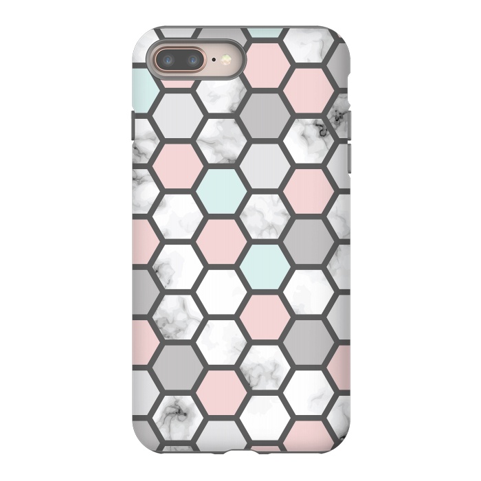 iPhone 7 plus StrongFit Marble Geometry 026 by Jelena Obradovic