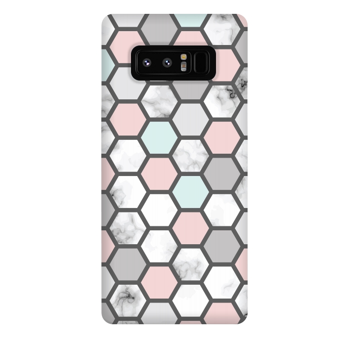 Galaxy Note 8 StrongFit Marble Geometry 026 by Jelena Obradovic