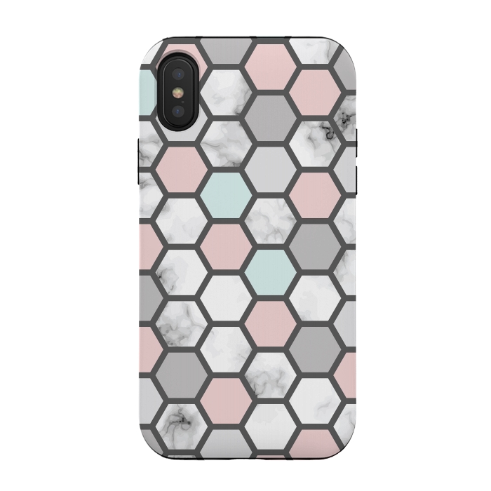 iPhone Xs / X StrongFit Marble Geometry 026 by Jelena Obradovic