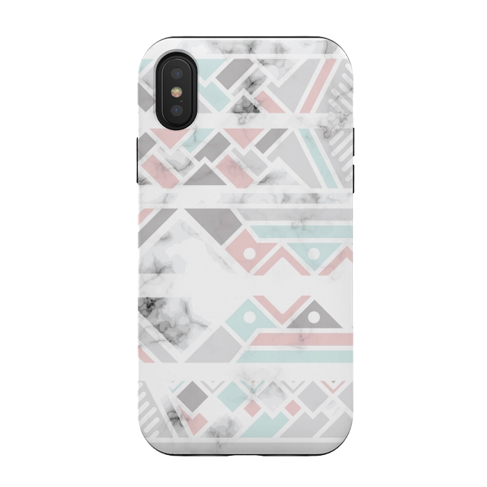 iPhone Xs / X StrongFit Marble Geometry 027 by Jelena Obradovic