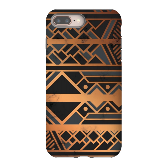 iPhone 7 plus StrongFit Black and Gold 028 by Jelena Obradovic