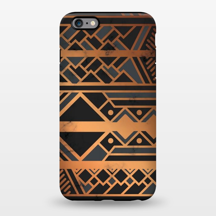 iPhone 6/6s plus StrongFit Black and Gold 028 by Jelena Obradovic