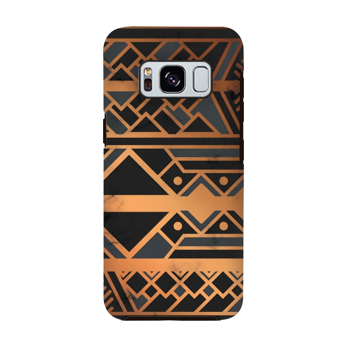 Galaxy S8 StrongFit Black and Gold 028 by Jelena Obradovic