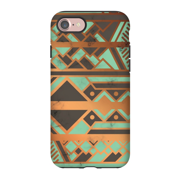 iPhone 7 StrongFit Gold and Green 029 by Jelena Obradovic