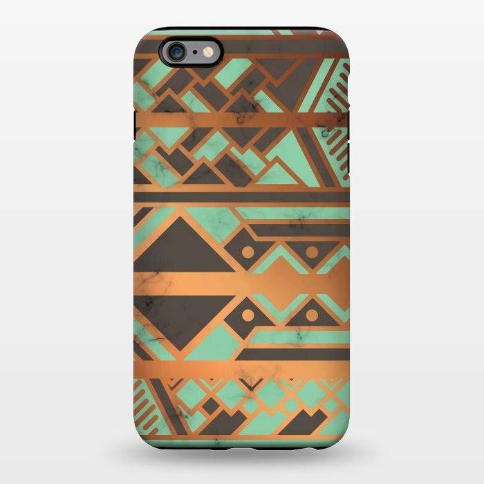 iPhone 6/6s plus StrongFit Gold and Green 029 by Jelena Obradovic