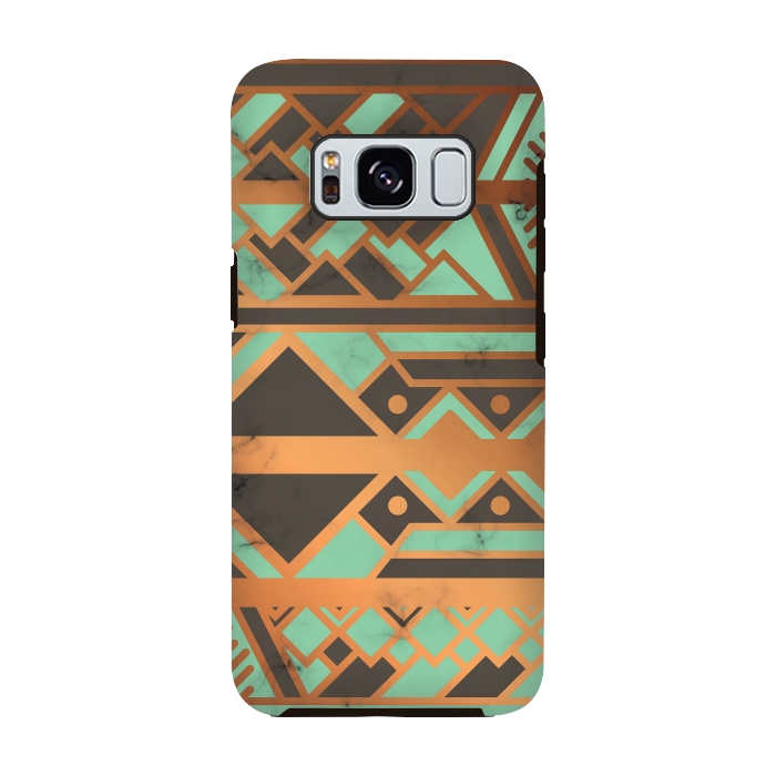 Galaxy S8 StrongFit Gold and Green 029 by Jelena Obradovic