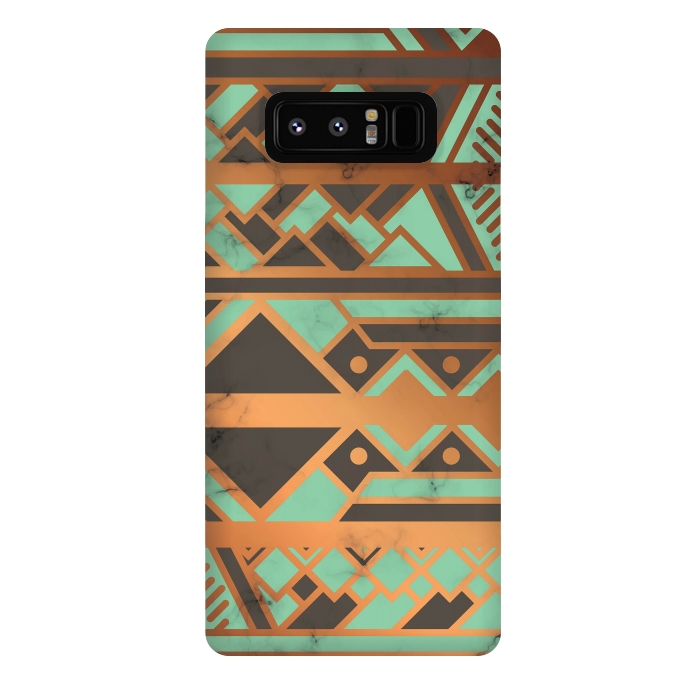 Galaxy Note 8 StrongFit Gold and Green 029 by Jelena Obradovic