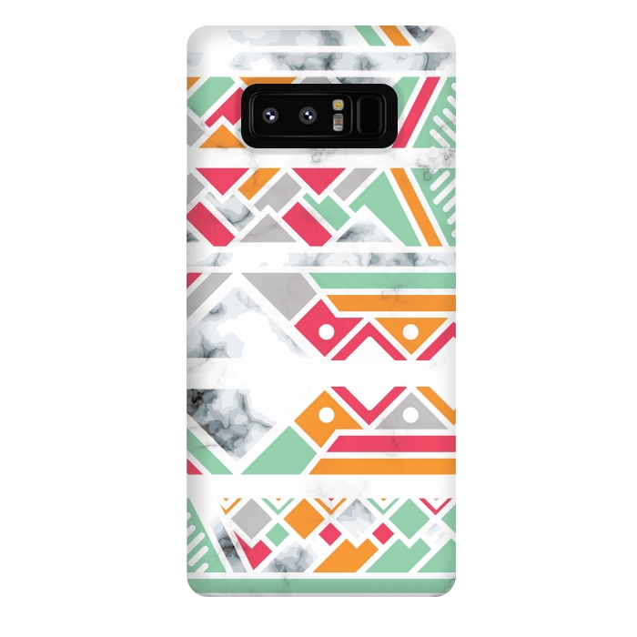 Galaxy Note 8 StrongFit Marble Geometry 030 by Jelena Obradovic