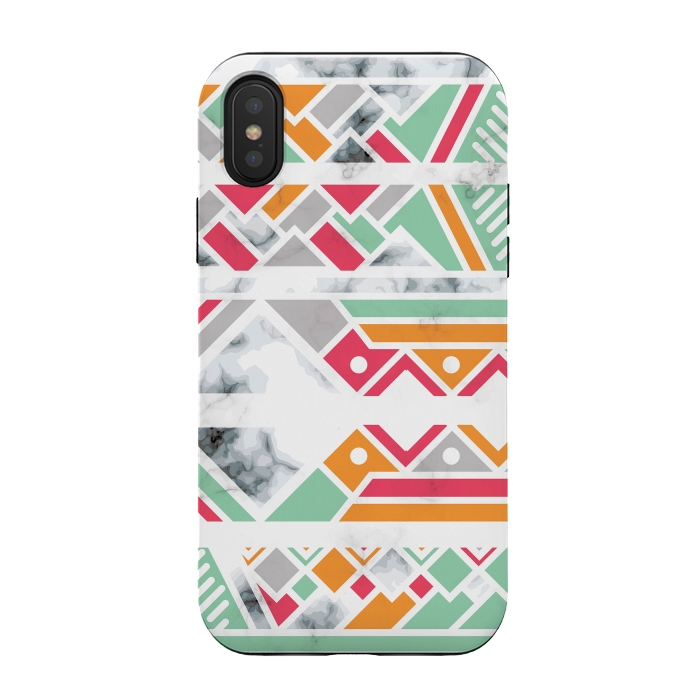 iPhone Xs / X StrongFit Marble Geometry 030 by Jelena Obradovic