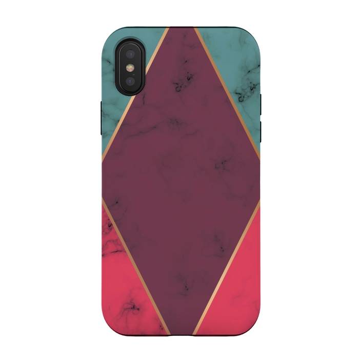 iPhone Xs / X StrongFit Marble Geometry 032 by Jelena Obradovic