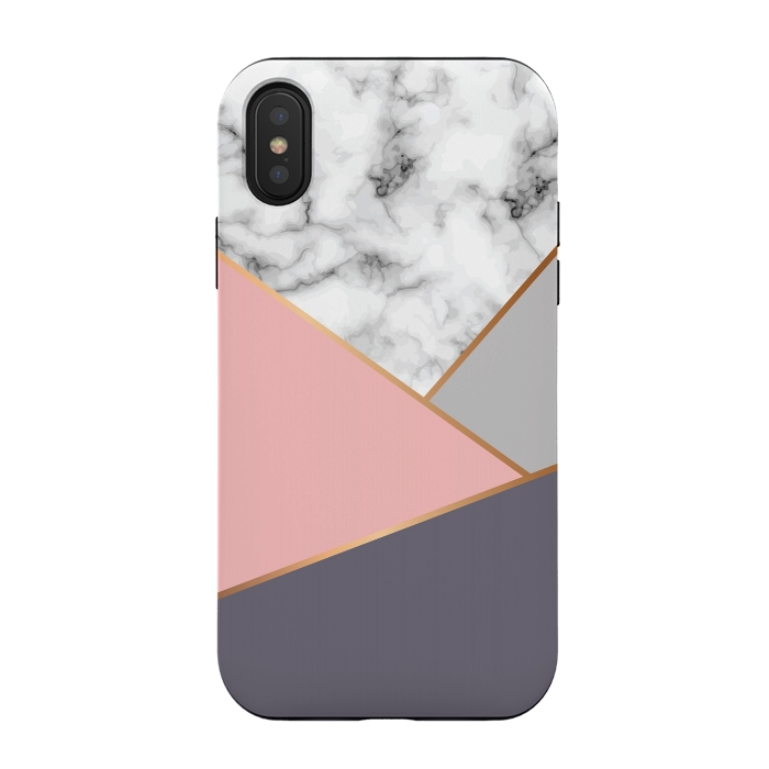 iPhone Xs / X StrongFit Marble Geometry 033 by Jelena Obradovic