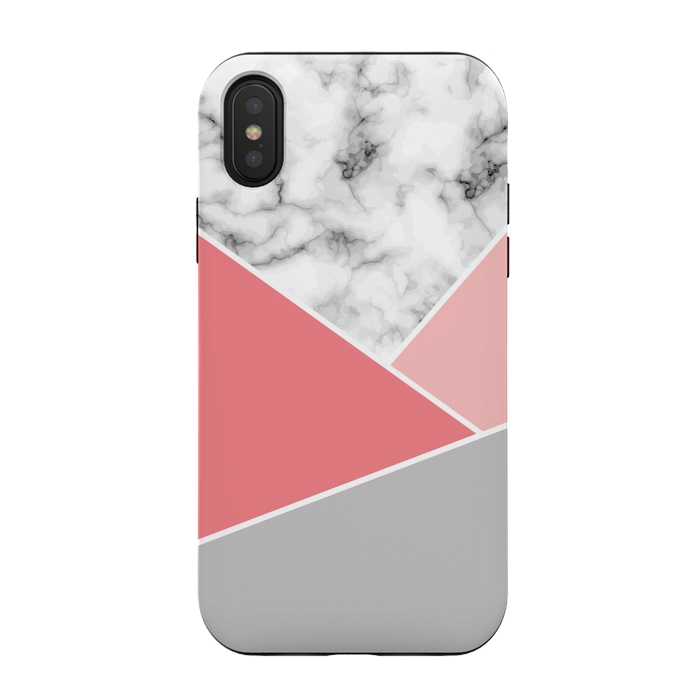 iPhone Xs / X StrongFit Marble Geometry 034 by Jelena Obradovic